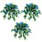 24" UV Resistant Artificial Azalea Hanging Plants, 3ct.